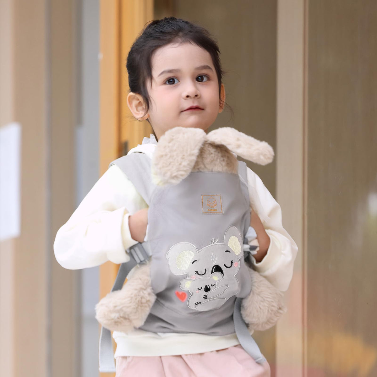 GAGAKU doll carrier featuring adjustable straps for a secure, comfy fit during play.