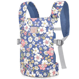 GAGAKU doll carrier blue flowers in backpack mode for on-the-go play