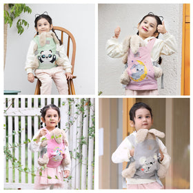 GAGAKU doll carrier supports caring role-play while transporting favorite plush toys.