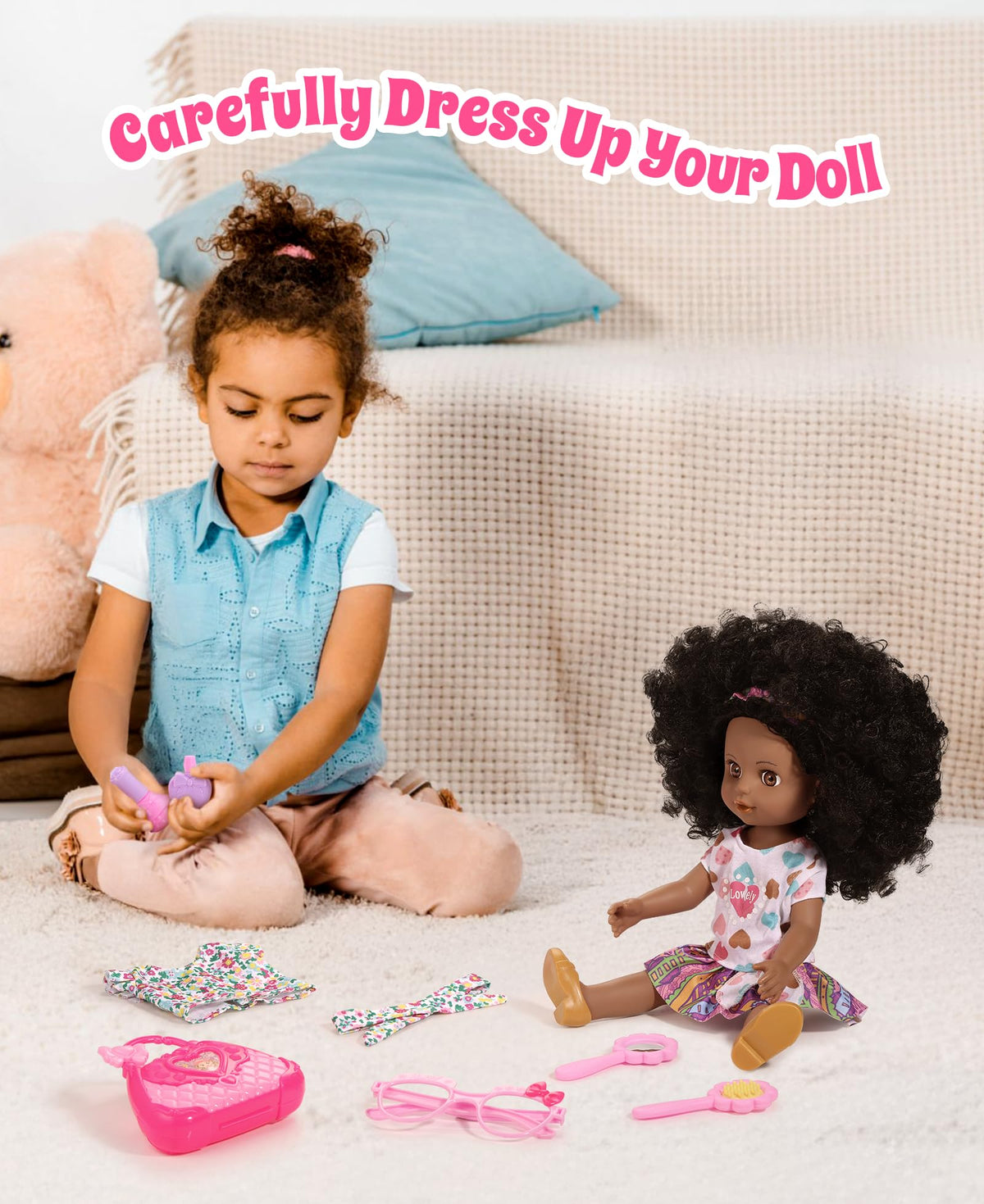 GAGAKU doll with nail polish set for creative manicures