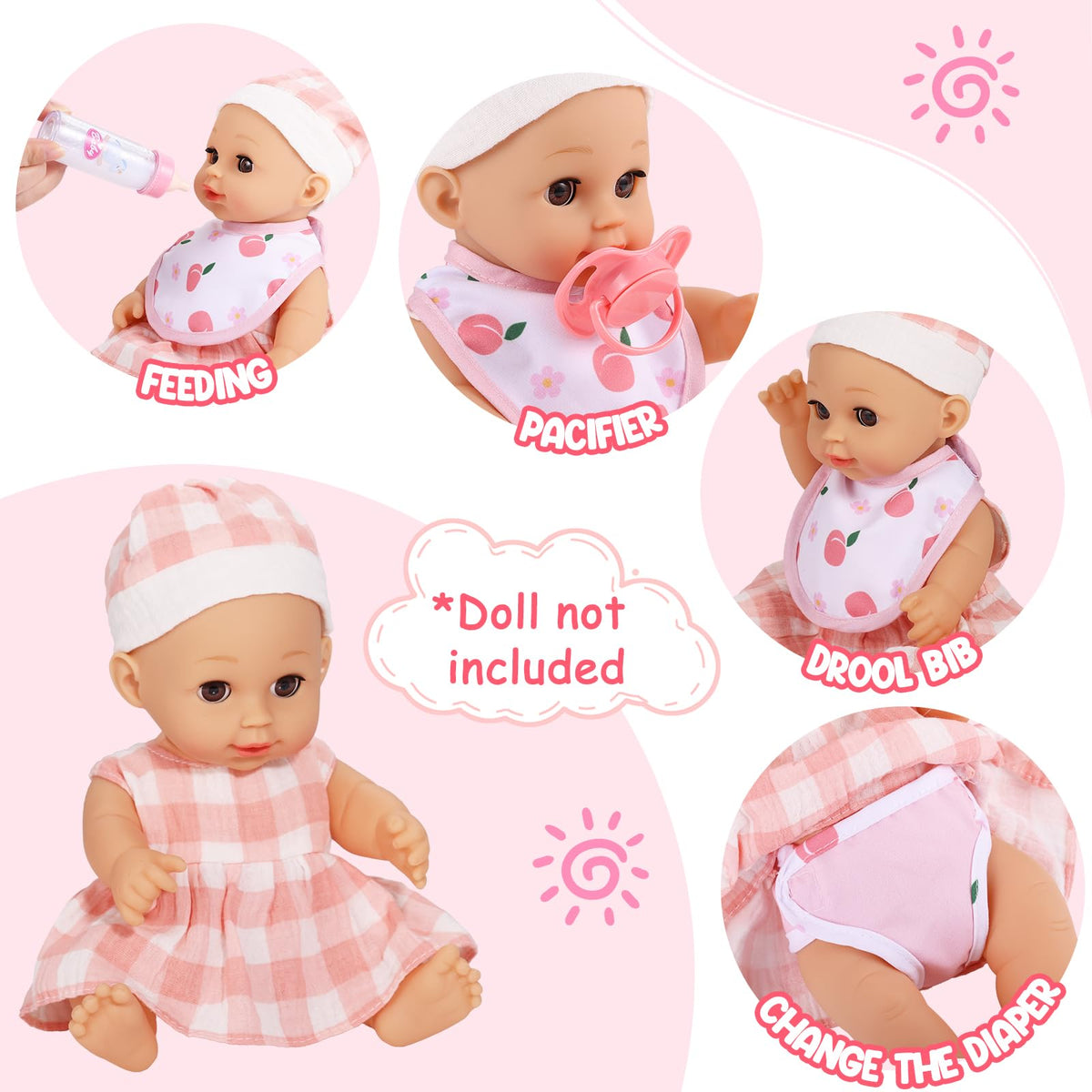GAGAKU doll pacifier enhances soothing role-play scenarios.
