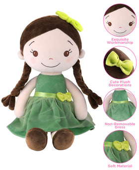 GAGAKU forest fabric close-up highlights premium texture for gentle play.