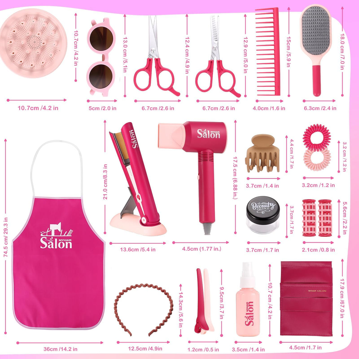 GAGAKU curling irons with pretend heat and lights