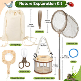 GAGAKU bug catching net for safe backyard exploration