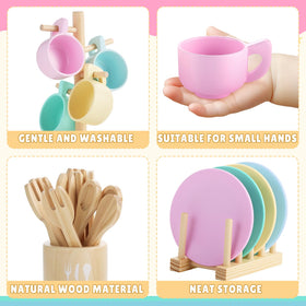 GAGAKU plate rack and storage stand keeps play space organized