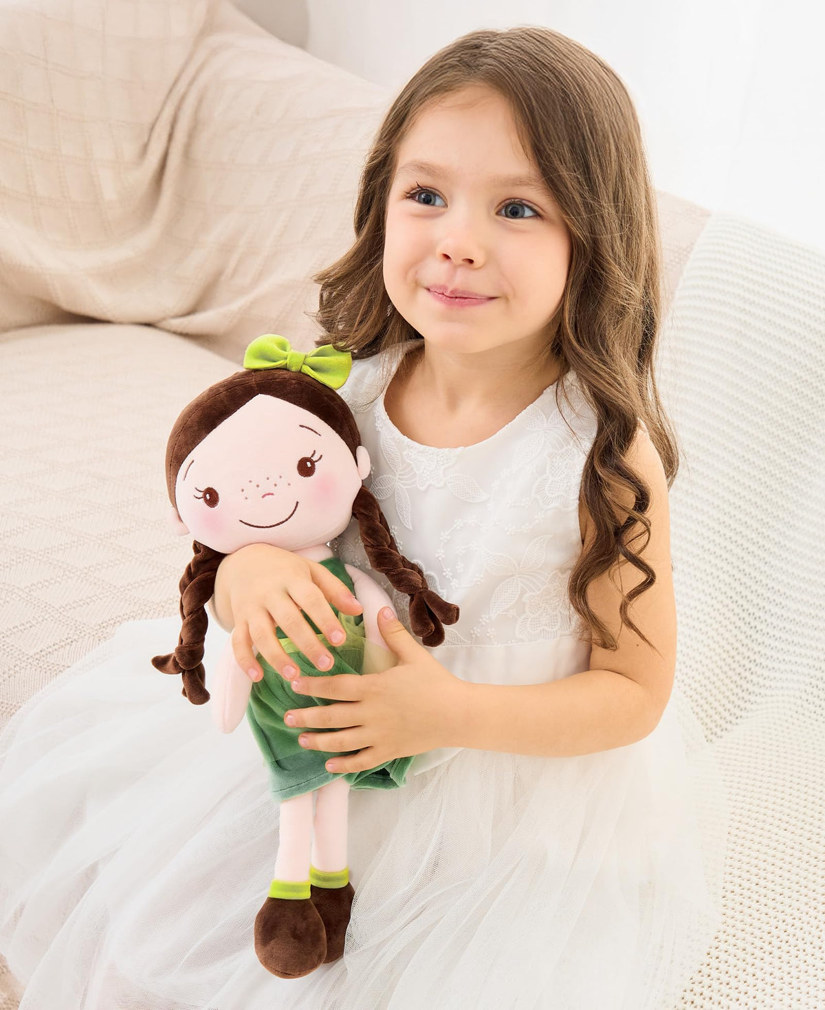 GAGAKU safe stitching baby doll with reinforced seams for toddler use.