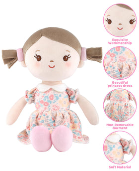 GAGAKU 12-inch plush doll full view, ideal for nurturing pretend play.