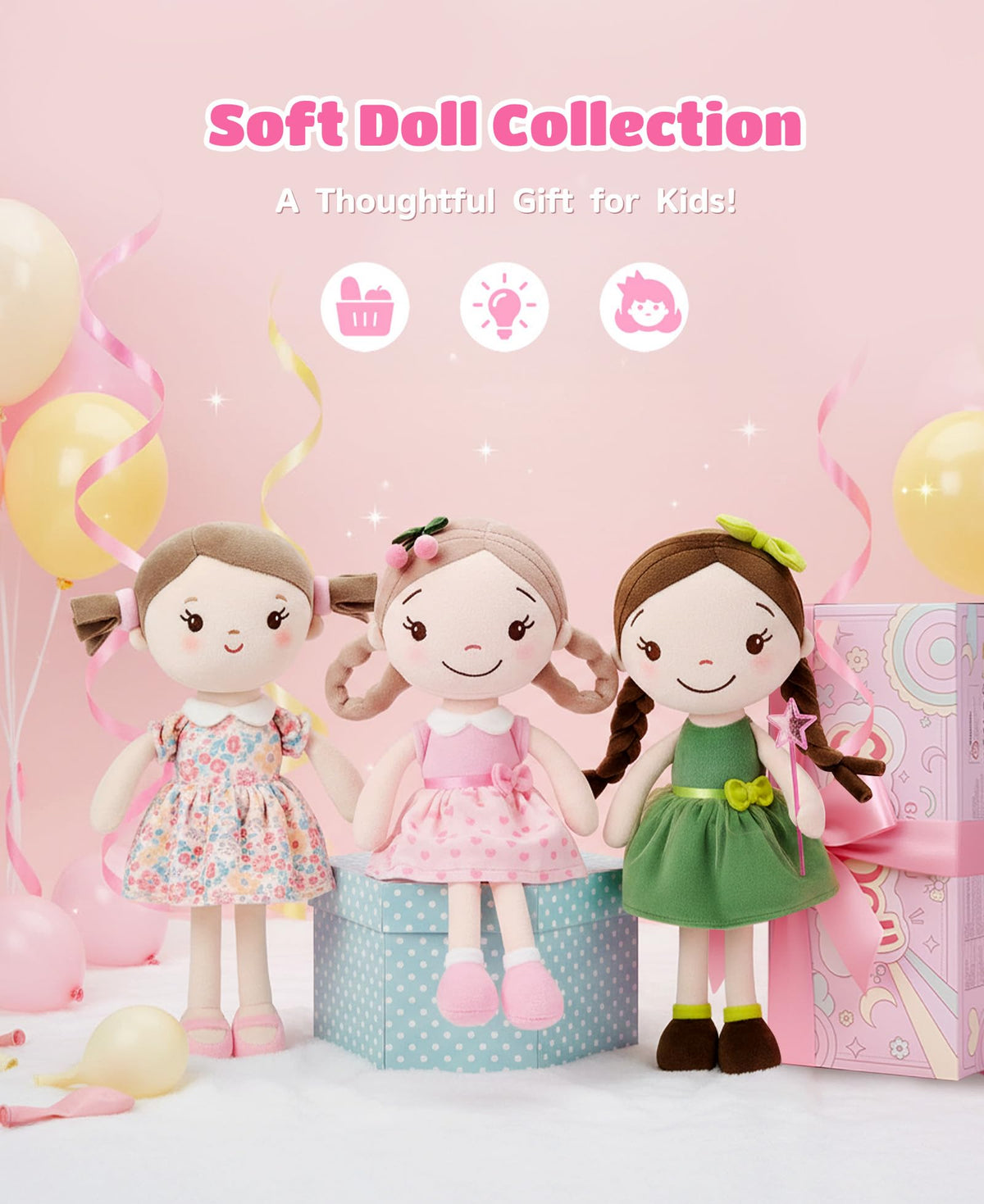 GAGAKU pink flower pattern detail adds charm to bedtime routines.