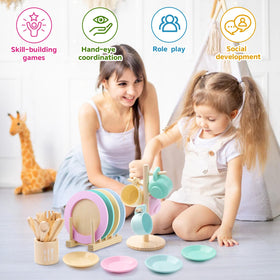 GAGAKU tea party play kitchen supports pretend hosting and creativity.