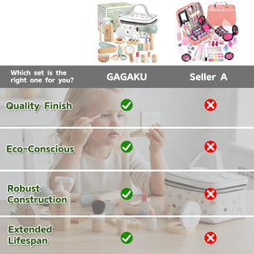GAGAKU wooden makeup set comb for complete beauty kit.