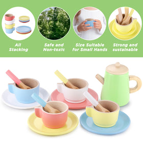 GAGAKU wooden spoons and forks for safe beginner cooking.