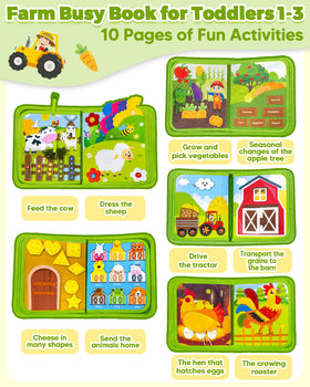 Gagule Busy Book Dress Sheep promotes dressing practice and imaginative play.