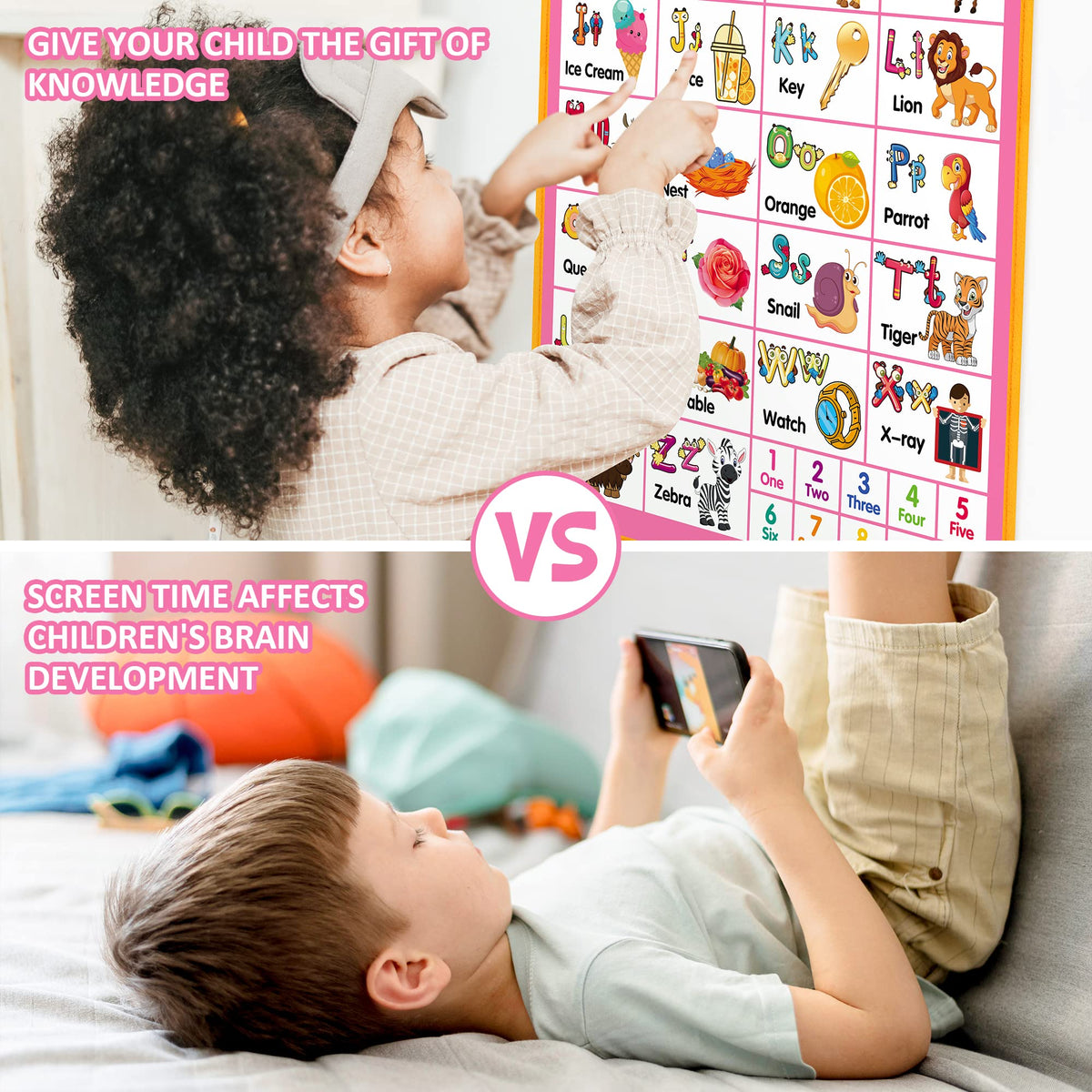 GaHoo back side shapes and colors design supports cognitive exploration.