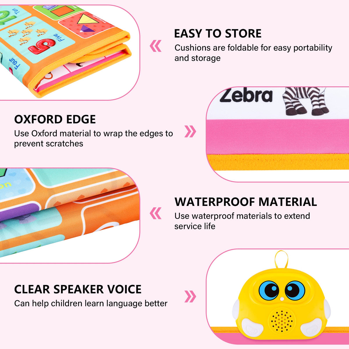 GaHoo bright colors and clear audio engage toddlers during playtime.