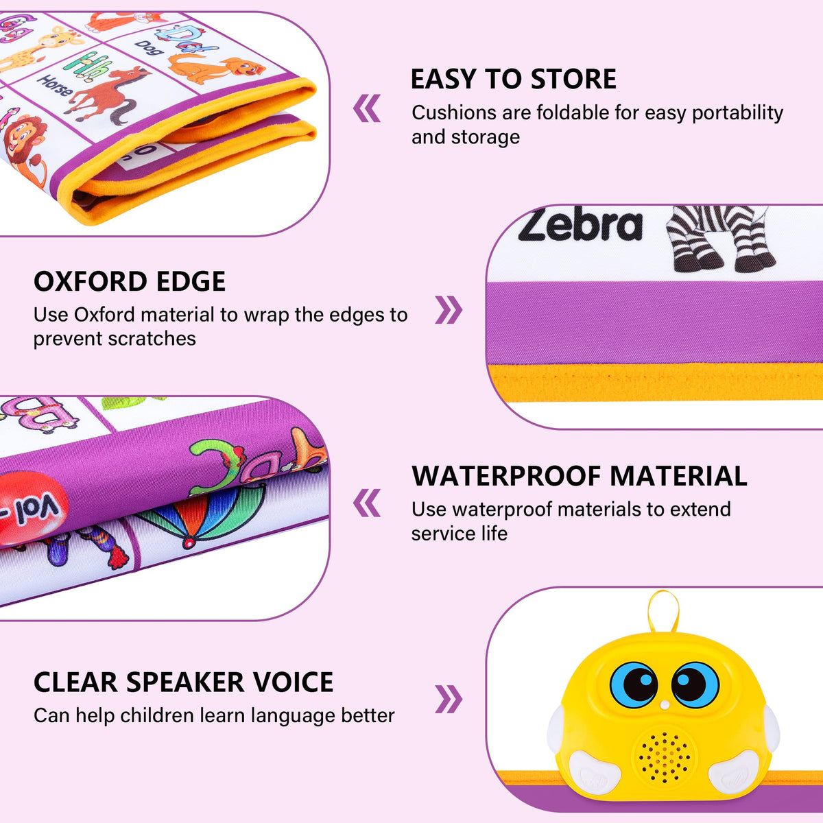 GaHoo interactive ABC-123 poster activated by touch for hands-on learning