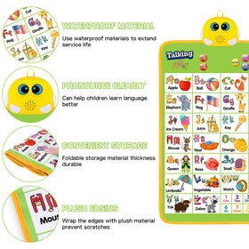 GaHoo interactive wall chart helps toddlers learn colors, shapes, and objects through touch