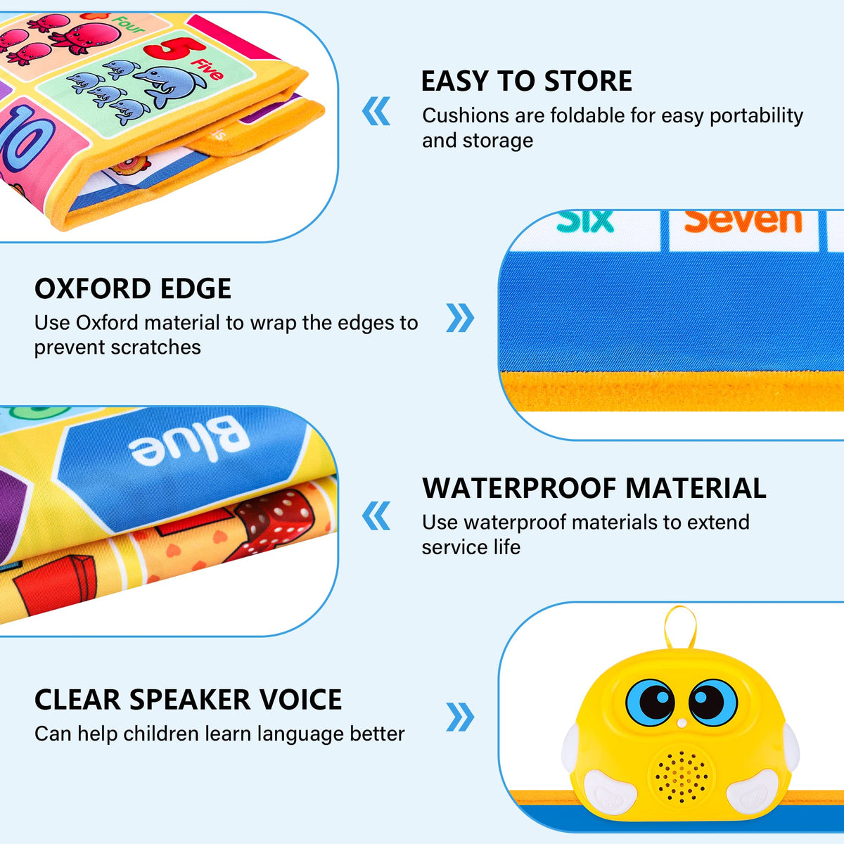 GaHoo learning cards for counting and matching extend on-the-go practice.