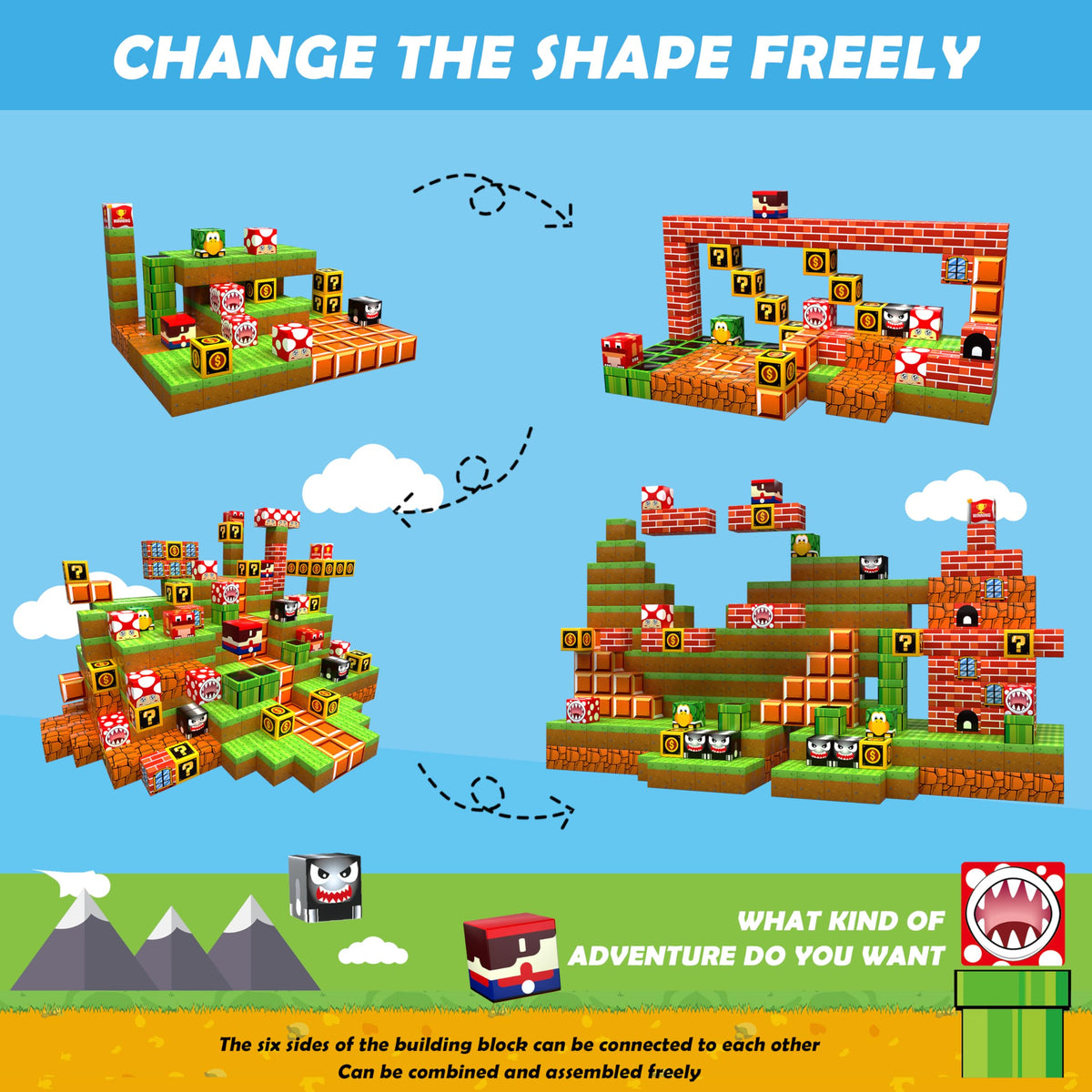 GaHoo blocks constructing colorful 3D structures for spatial skills