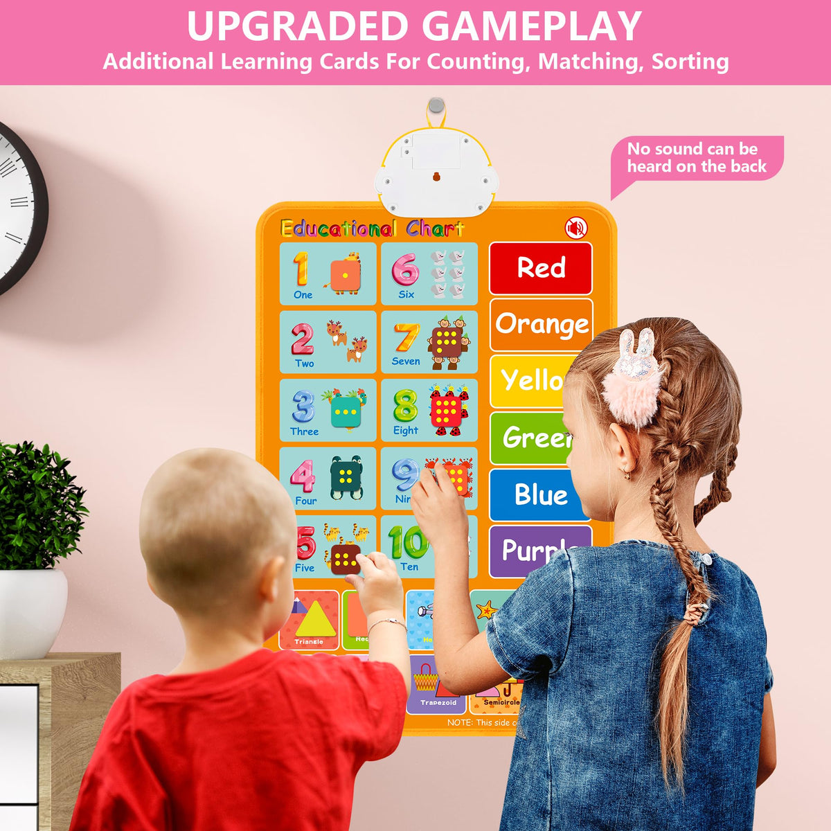 GaHoo portable learning poster is ideal for car trips and travel.