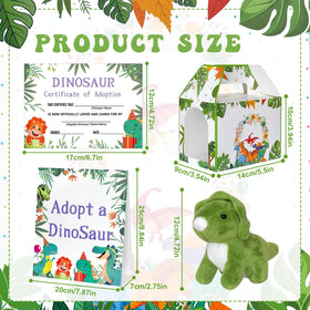 Gaiaring foldable boxes display 12 mini dinos and simplify party setup