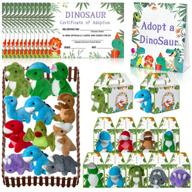 Gaiaring Adopt a Dinosaur plush dinosaurs for party decor and take-home keepsakes