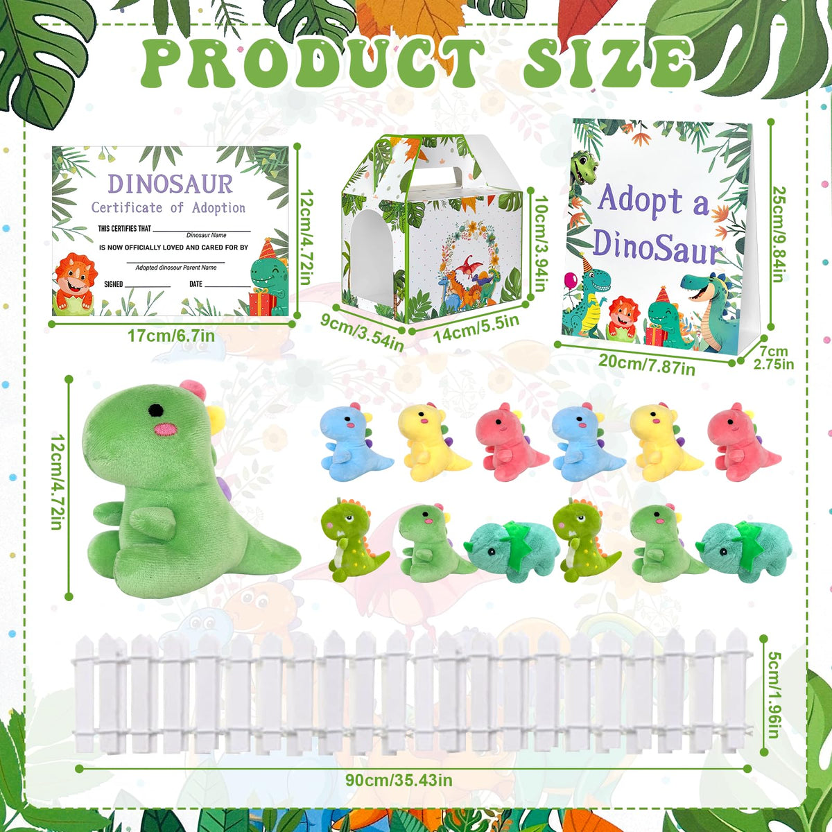 Gaiaring foldable dinosaur box for quick, tidy party setup