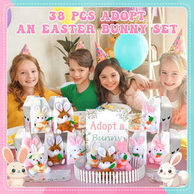 Gaiaring white-fence to create a tiny bunny habitat display.