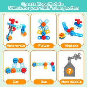 GAIETYDIY assembly pieces and instructions guide kid-led projects safely.