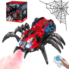 GAIETYDIY remote spider overview highlighting lifelike movement and premium finish for kids' play.