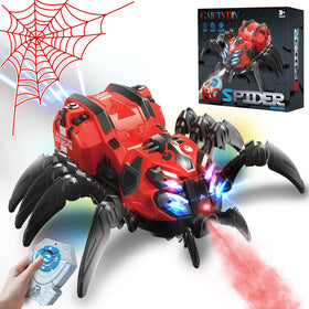 GAIETYDIY remote spider toy front view shows lifelike leg motion and suspense.