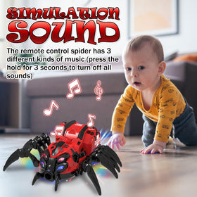GAIETYDIY gift-ready spider toy ideal for Halloween or parties.