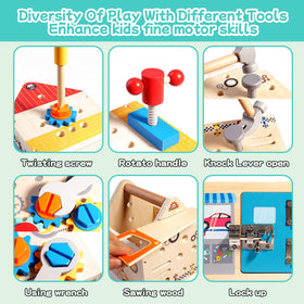 GAIETYDIY screwdrivers and hammers support fine motor skills through fun play.