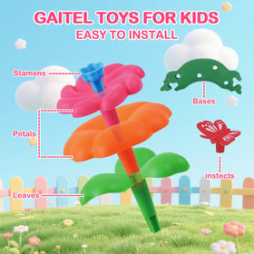 Gaitel Flower Garden stems and leaves with smooth edges for safe building