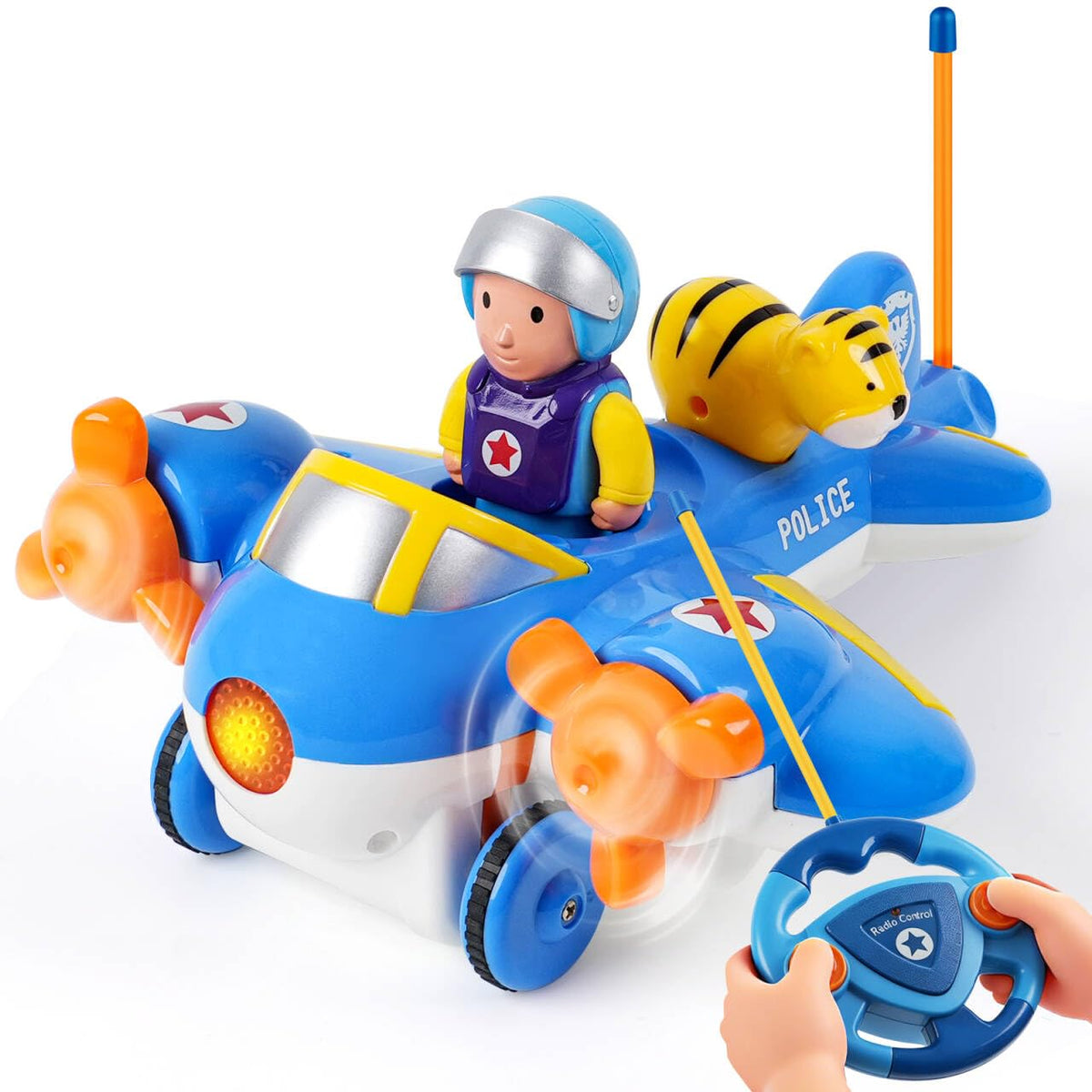 Gaitel remote control airplane front view, kid-friendly design for easy toddler play.