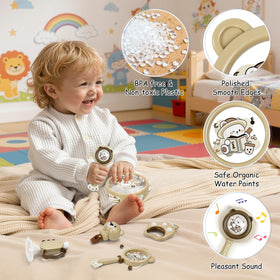 GAKICO baby teether and rattle toy for soothing play