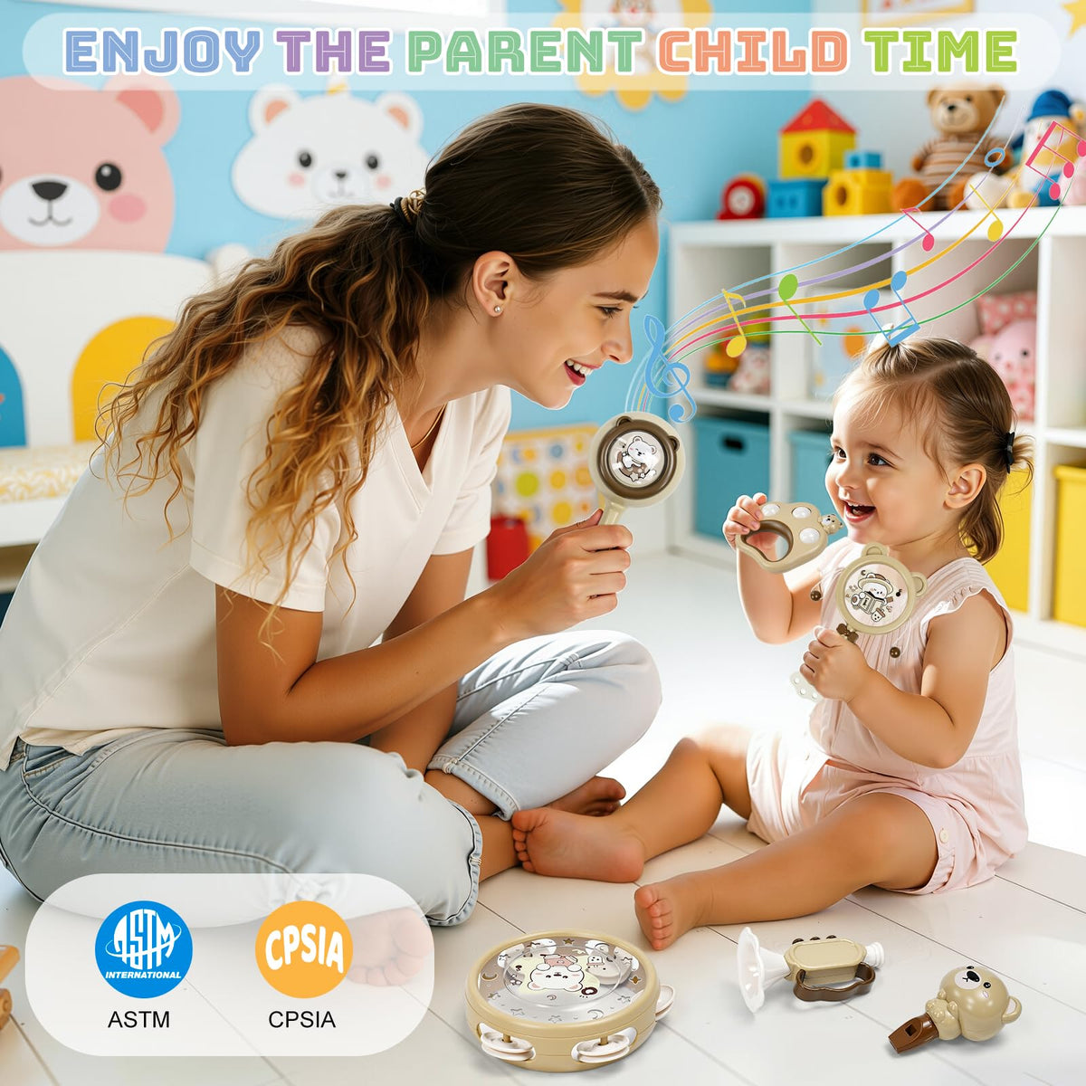 GAKICO neutral boho design toy blends with nursery decor