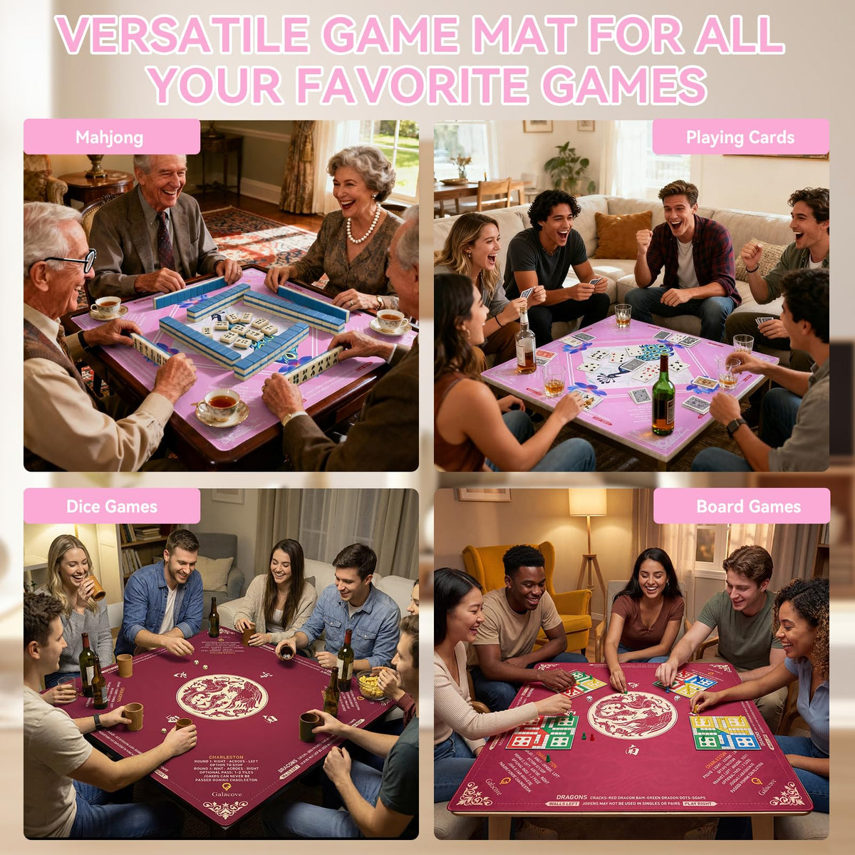 GALACOVE floral artwork makes a thoughtful gift for mahjong lovers