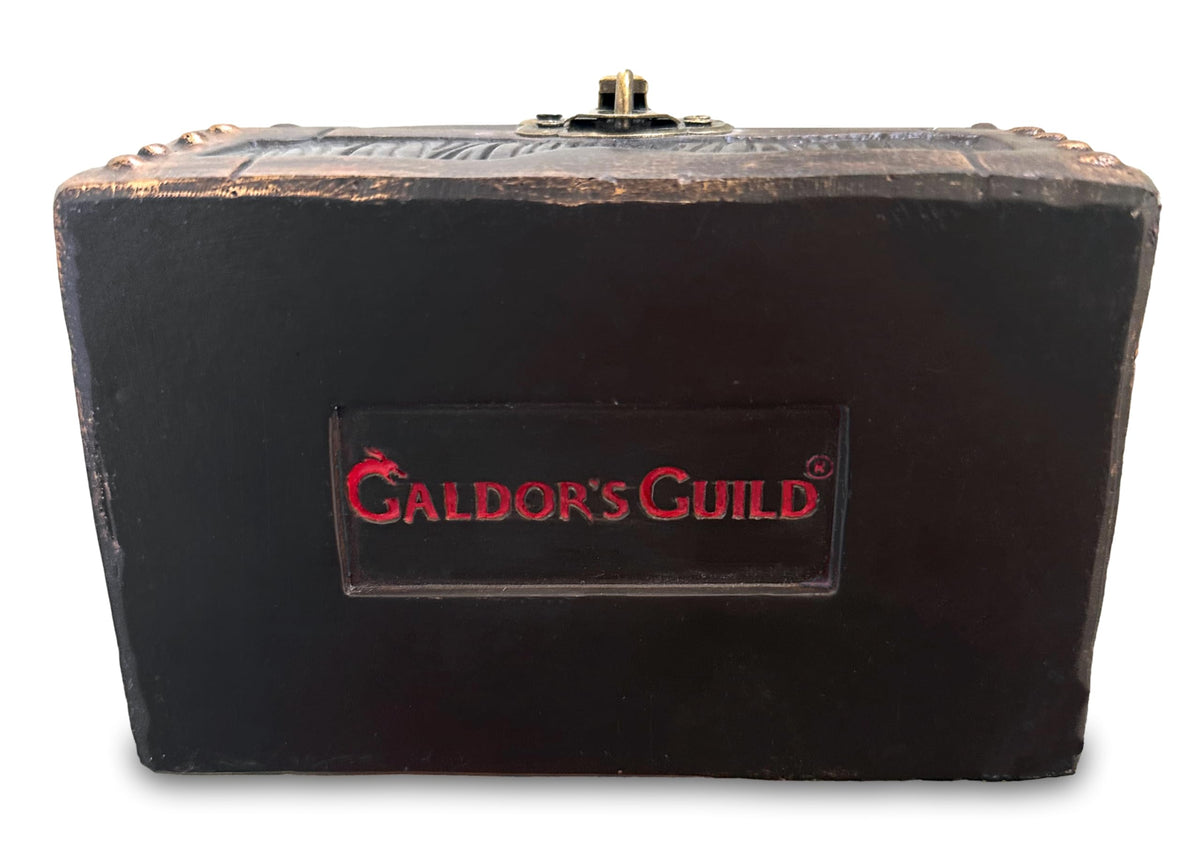 Galdor's Guild Mimic Dice Chest gift packaging appeals to dice enthusiasts