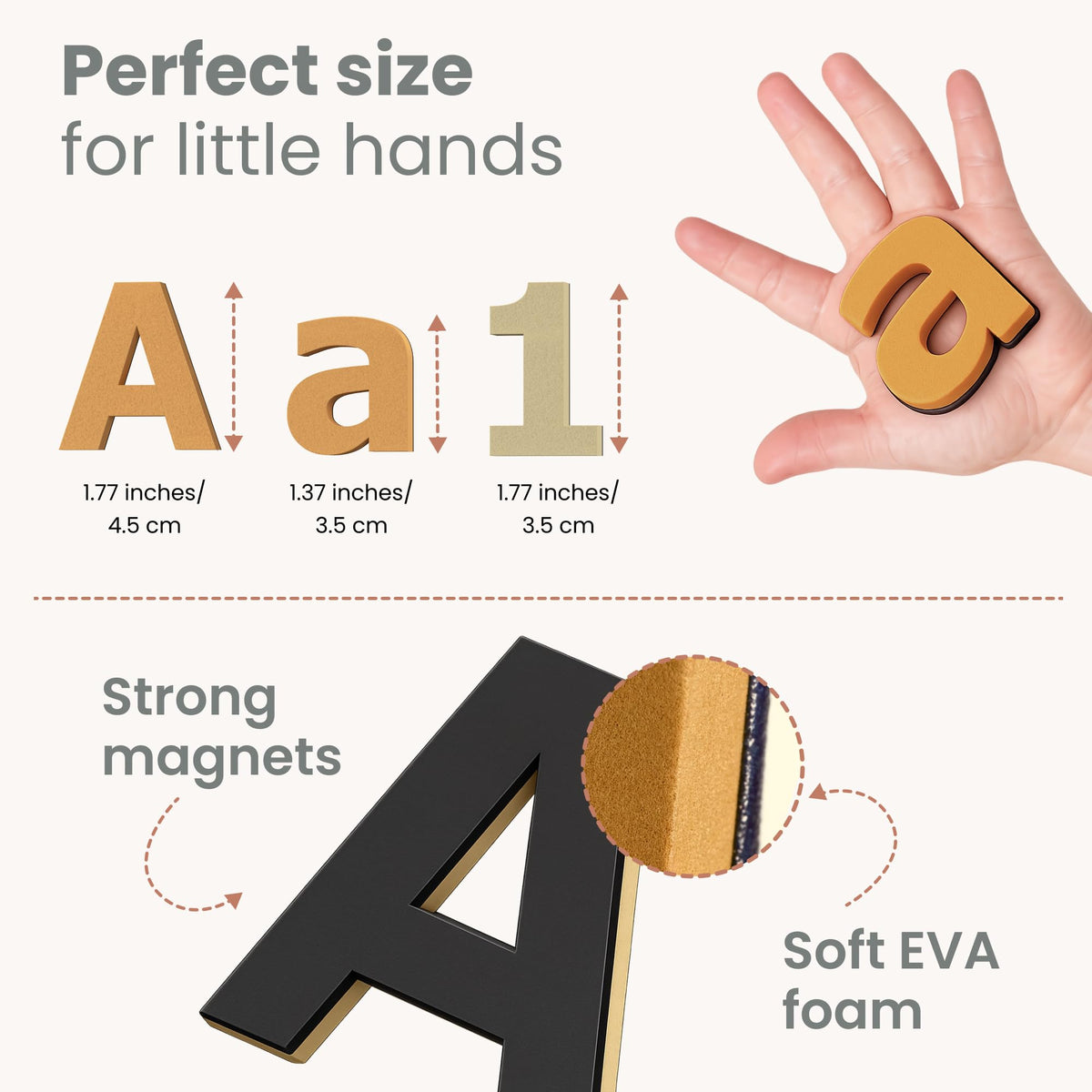 GALE TOTS lowercase letters foam for word discovery.
