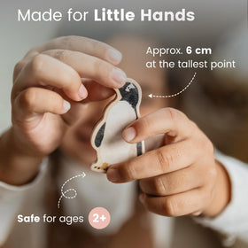 GALE TOTS wooden animal magnets sea set on fridge supports real-world storytelling
