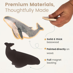 GALE TOTS original watercolor magnets on basswood look durable and easy to clean