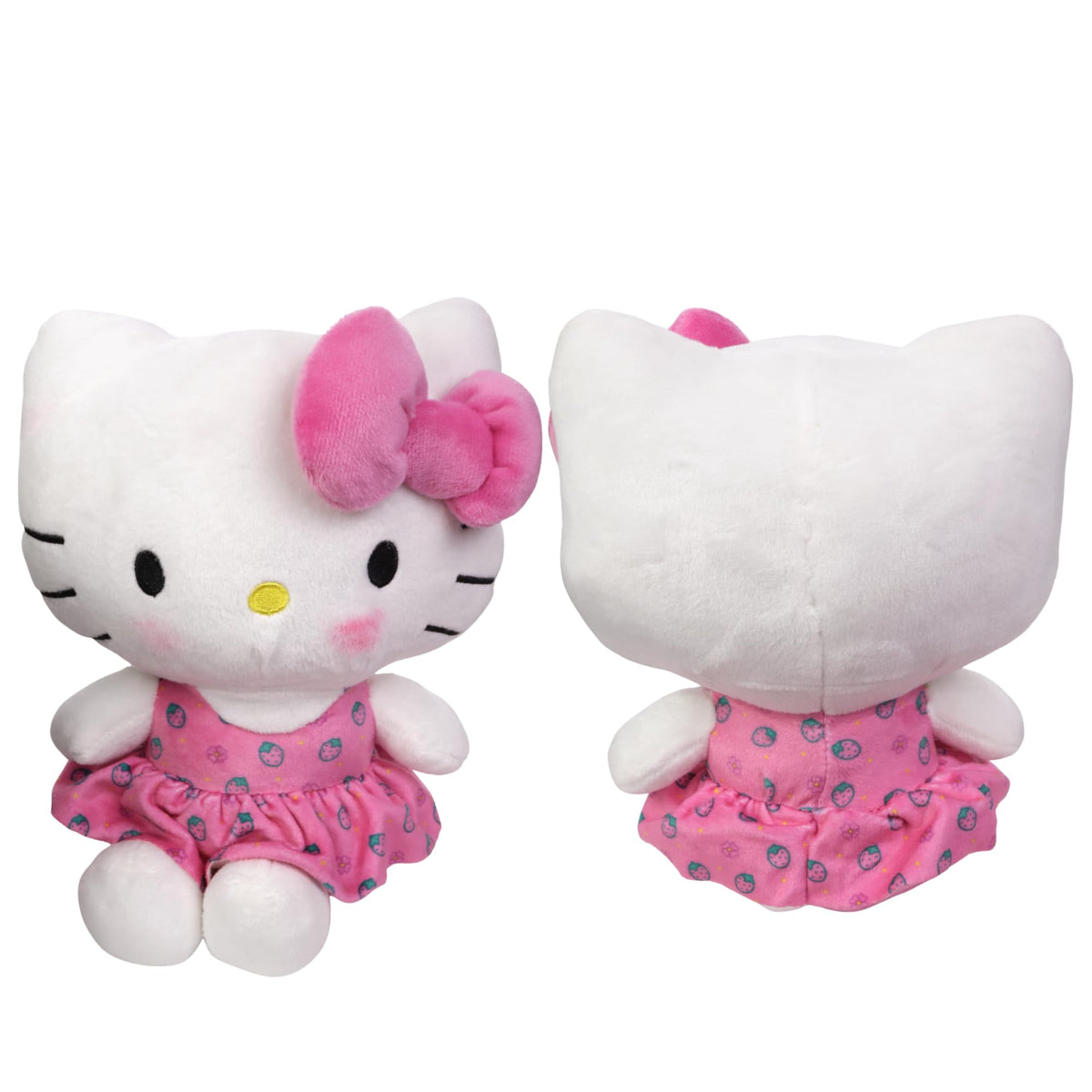 Galerie Hello Kitty plush pink outfit detail, recognizable gift-ready design.