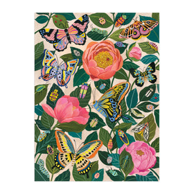 Finished Galison Between the Blooms display piece offers a peaceful home centerpiece.