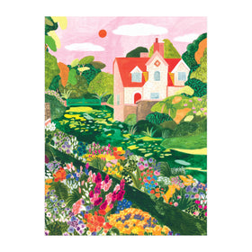Galison Blooming Meadow packaging highlights eco-friendly materials.