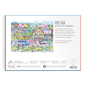 Galison Book Townscape puzzle captures greenery and architecture with warm, inviting tones