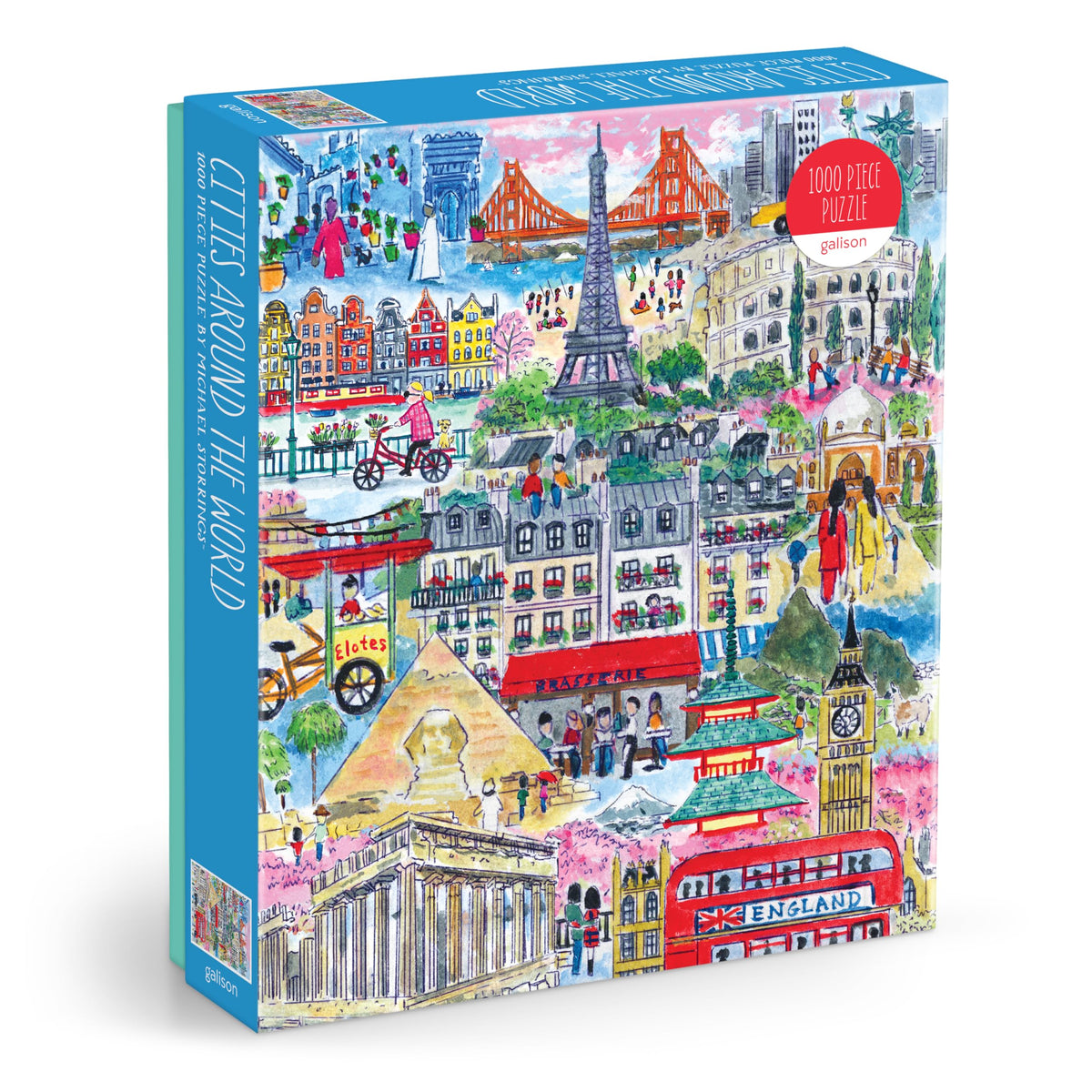 Galison Cities Around The World puzzle skyline details offer immersive relaxation.