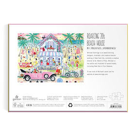 Galison Roaring 20s Beach House puzzle includes cloche hats and cover ups for vintage flair