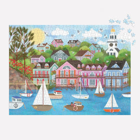 Galison finished puzzle at 27in x 20in ready for framing or display.