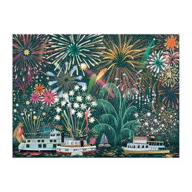 Galison Fireworks Jubilee artwork provides a colorful centerpiece for gifting or home decor.