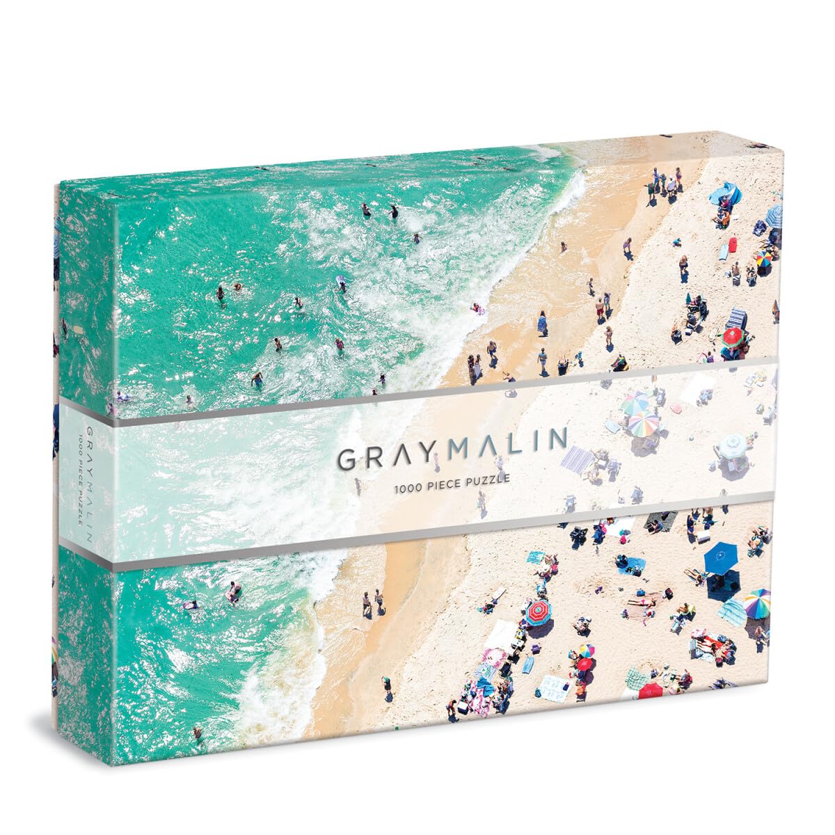 Galison Gray Malin The Seaside puzzle box, sturdy packaging for easy storage.